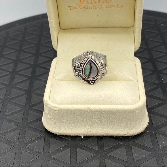 MOONSTONE LABORADITE RING - Picture 4 of 9